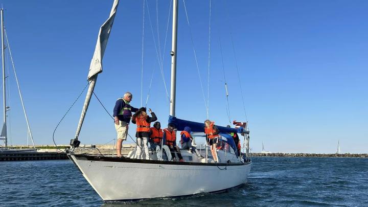 Flokken ombord på S/Y Rosita